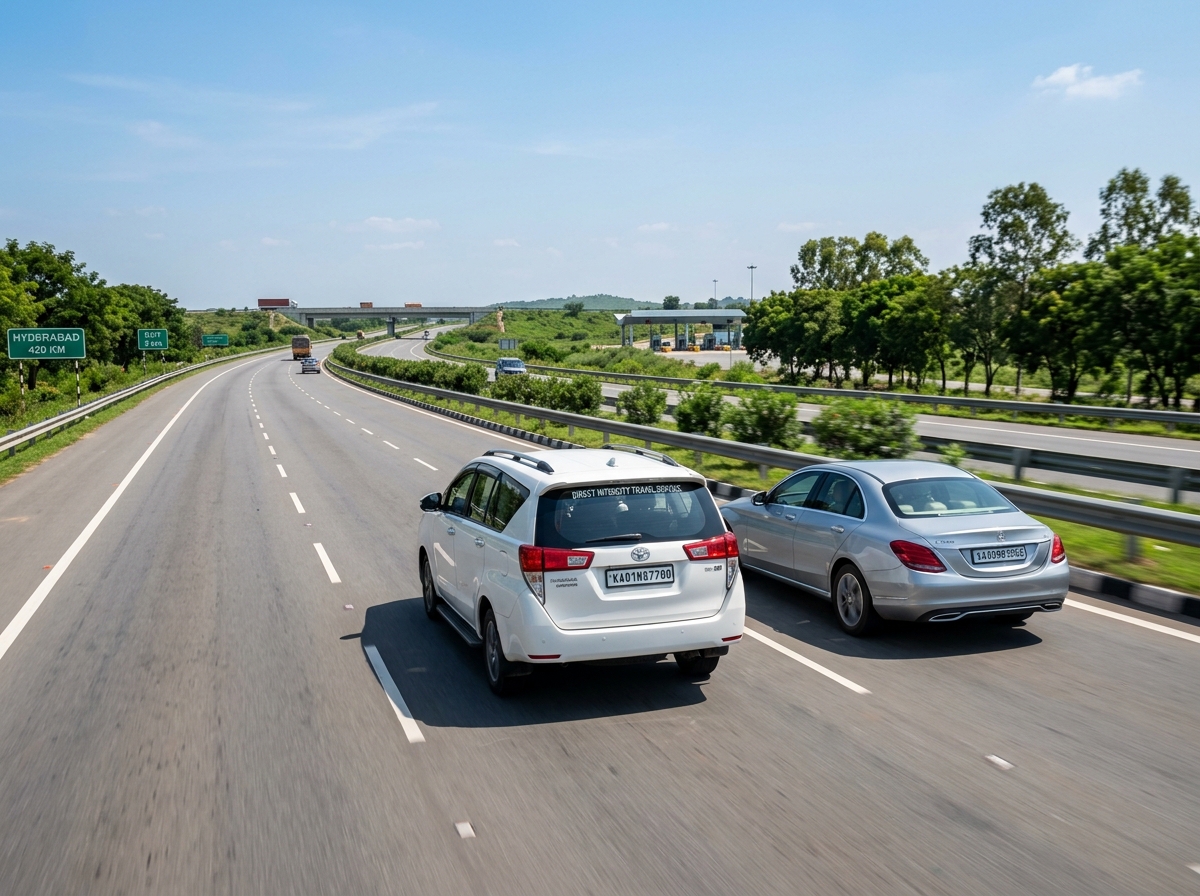 Vijayawada to Hyderabad One-Way Car Travel Service